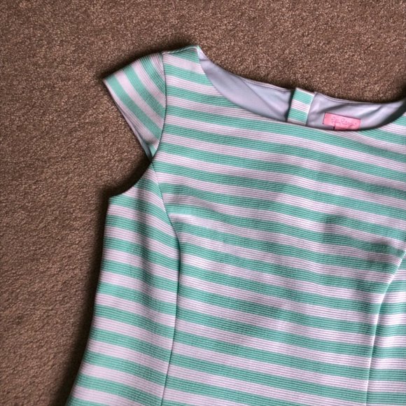 Lilly Pulitzer Lana Mint Green Cap Sleeved Dress - Picture 3 of 10